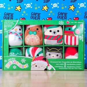 Squishmallow Holiday Classic Collection 4" Set of 8 UltraSoft Christmas Plush